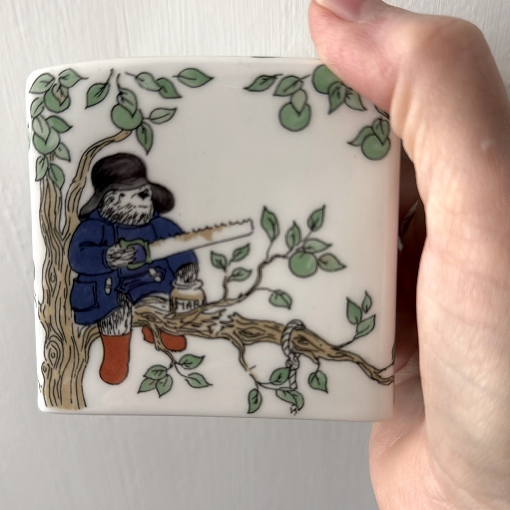 Whimsical Blue and Green Ceramic Art Piece